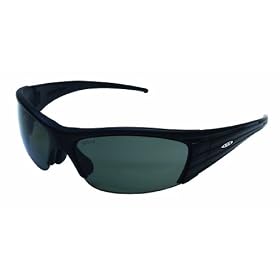 3M 90879-80025 Fuel X2P Safety Glass with Black Frame and Grey Polarized Lens
