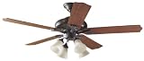 Hunter 23683 High Street 60-Inch Five-Blade Ceiling Fan, Weathered Bronze