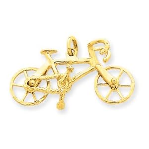 14k 3-D Bicycle Charm