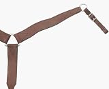 Cowboy Pro Burgundy Breast Collar - Burgundy Latigo - Horse