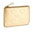 Marc By Marc Jacobs Limited Edition Heart Skinny Case Wallet Bag with Key Ring Gold