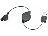 Samsung SCH U420 Nimbus SGH D800 D807 D820 T809 SGH-P300 / T509 510 Z540 U740 M620 D900 Retractable Data Cable (USB) by CCit