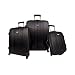 Travelers Choice Rome 3-Piece Hardshell SpinnerRolling Luggage Set - Black