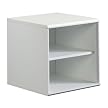 itso 1x1 Cube with Shelf - White