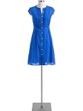 Old Navy Womens Pintucked Linen Shirt-Dresses