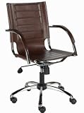 DAVE OFFICE CHAIR; BROWN LTHR