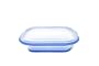 FoldTuk 4 Cup Rectangular Collapsible Bakeware and Storage Container, Blue