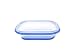 FoldTuk 4 Cup Rectangular Collapsible Bakeware and Storage Container, Blue