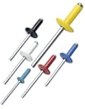 50 BLACK Aluminum POP Rivets 1/8 x 3/16 Grip (4-3) (43)