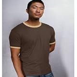American Apparel Fine Jersey Ringer T-Shirt - A