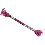 DMC 1008F-S602 Shiny Radiant Satin Floss, Hibiscus Pink, 8.7-Yard