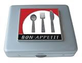 Red Bon Appetite Large Vitamin Mirror Case