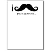 I Mustache You a Question Funny Notepad Note Book Memo Pad Prank Joke Gag