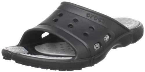 crocs Men's Prepair II Slide Sandal,Black/Silver,(M11/W13) US