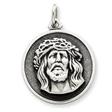 Sterling Silver Antiqued Ecce Homo Medal