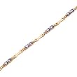 14K Yellow Gold Tanzanite and Diamond Bracelet