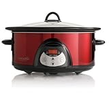 Crock-Pot Oval Programmable Crock Pot - Metallic Red (5.5 qt.)