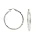 Karat Platinum 1 1/4 Inch Hoop Earrings