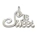 Sweet 16 Polished Charm Sterling Silver