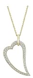 14K Yellow Gold Round Diamond Necklace (0.31 ctw, G-H, SI1)