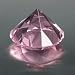 Giant Pink Diamond Paperweight
