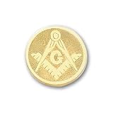 Gold-plated Masonic Tie Tack
