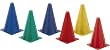 Champion Sports Hi Visibility Flourescent Plastic Cone Set - 6 Cones