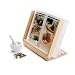 Cookbook Stand-Alder Wood-Acrylic Splash Guard (Alder) (11"h x 12.5"w x 6"d)