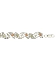 Black Hills Gold Sterling Silver 7 1/4" Bracelet