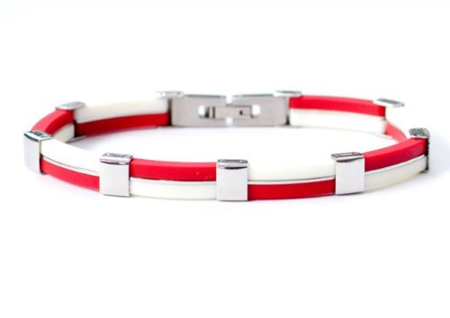 Fashion Steel Unisex Armband Schweiz  Edelstahl Kautschuk  19 cm  83011095 Preisvergleich