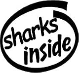 Sharks Inside Vinyl Graphic Sticker Decal