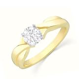 0.25 Carat VS2 - GIA Certified Diamond Solitaire Engagement Ring on 14k White Gold