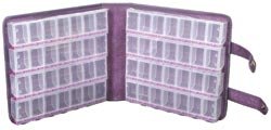 Craft Mates Lockables Large Organizer Case 9X9.5X2.5 Purple Ultrasuede