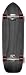 BLANK Color Complete Longboard OLD SCHOOL Shape 33