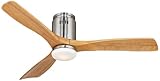 52" Possini Euro Admiralty Brushed Nickel Ceiling Fan