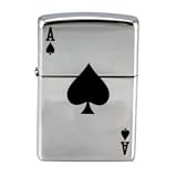 New - High Polish Chrome, Lucky Ace by Zippo
