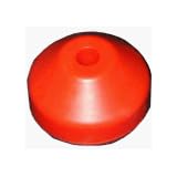 Red Plastic 7" 45rpm Vinyl Record Dome Adapter , Quantity 1 (45 rpm)