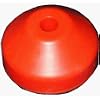 Red Plastic 7" 45rpm Vinyl Record Dome Adapter , Quantity 1 (45 rpm)
