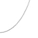 Karat Platinum Diamond-Cut Box Chain Necklace, 18