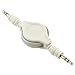 BlastCase AUX Audio Cable 3.5 mm Jack for iPod/MP3/Zune/Car Audio - White