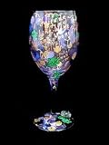 Bellissimo! Friends Like Wine Design Hand Painted Wine Glass - 8 Ounces