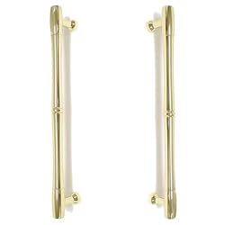 Top Knobs- Appliance M722-12" CC Back to Back Passage Door Pull in Polished Brass