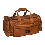 NFL San Francisco 49ers Saddle Brown Leather Carry-on Bag