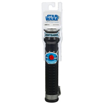 31t7ybbvXFL Star Wars The Clone Wars Red Basic Lightsaber with Black Handle