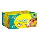 Pampers Swaddlers Diapers - Size 1 (216 count)