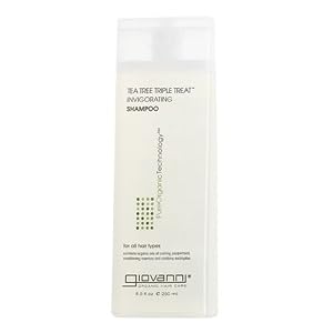 Giovanni Invigorating Shampoo, Tea Tree Triple Treat, 8.5-Ounce Bottles (Pack of 3)