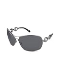 Gucci Marina Chain Temple Aviator Metal Sunglasses gunmetal grey by Gucci