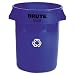Brute Trash Container Lid, Dome Top, fits RUB2632 32 Gallon Container, Gray RUB263788GRAY