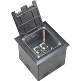Dayton Audio FB6XK Deep Floor Box with 6 XLR Black 6 x 6