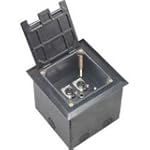 Dayton Audio FB6XK Deep Floor Box with 6 XLR Black 6 x 6